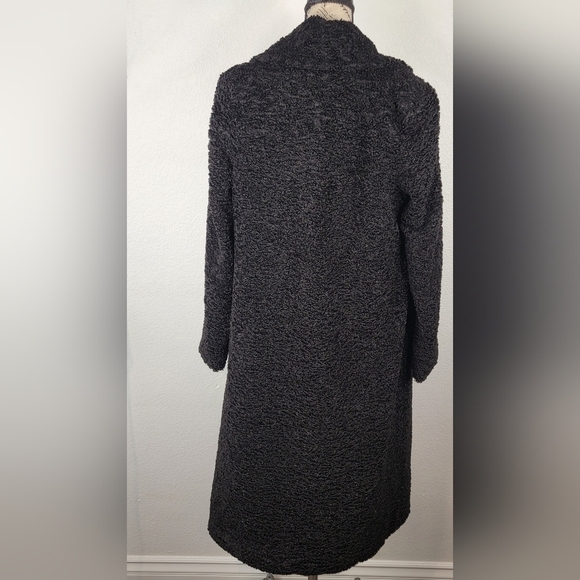 House of CB XS Faux Fur Long Coat Teddy Black Cozy Whimsygoth Fairygrunge Winter - Picture 3 of 10